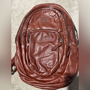 Wille Leather Backpack in Cognac!